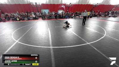 70 lbs Semifinal - John Mensah Ii, Askren Wrestling Academy vs Jaxon Lemke, Wisconsin