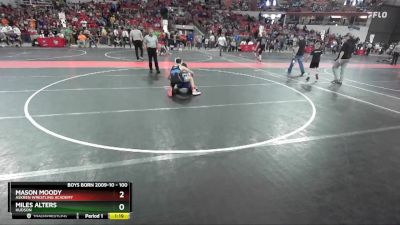 100 lbs Semifinal - Miles Alters, Hudson vs Mason Moody, Askren Wrestling Academy