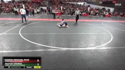 120 lbs Semifinal - Hudson Henschel-Paar, Askren Wrestling Academy vs Maxton Stevens, Sarbacker Wrestling Academy