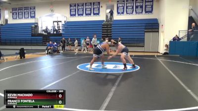 285 lbs Quarterfinal - Franco Fontela, Dubuque vs Kevin Machado, Dubuque