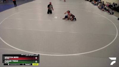 72B 3rd Place Match - Winston Berg, Delano vs Parker Trenz, Becker