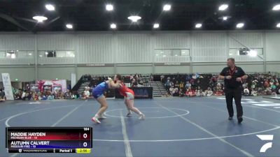 164 lbs Placement Matches (8 Team) - Maddie Hayden, Michigan Blue vs Autumn Calvert, Missouri Fire