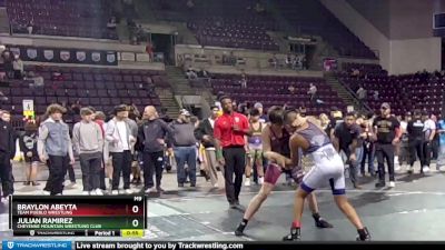 134-137 lbs Round 2 - Julian Ramirez, Cheyenne Mountain Wrestling Club vs Braylon Abeyta, Team Pueblo Wrestling