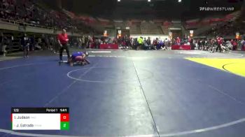 120 lbs Champ. Round 2 - Juan Estrada, Firebaugh High School Wrestling vs Isaac Judson, Albany Wrestling Club