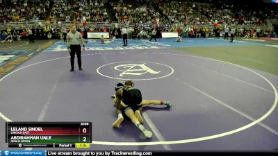 Semifinal - Leland Sindel, Lincoln East vs Abdirahman Unle, Omaha Bryan