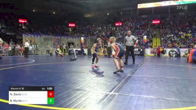 90 lbs Round Of 16 - Nash Davis, Bloomsburg vs Braxton Myrlie, Butler