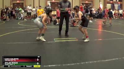 101 lbs Quarterfinals (8 Team) - Dylan Rosas, Shore Thing vs Luca Galietti, The Hunt WC