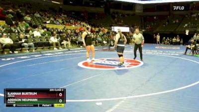 235 Class 2 lbs Cons. Round 1 - Ilannah Burtrum, Joplin vs Addison Neumann, Eureka