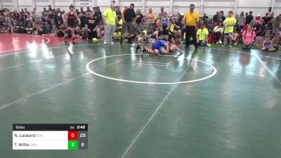 90 lbs Round 3 - Noah Lockard, Ohio Gold 14K vs Taegan Willis, CKW Backyard Barbarians