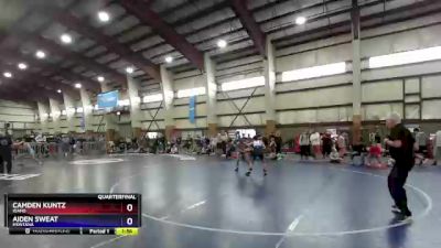 100 lbs Quarterfinal - Camden Kuntz, Idaho vs Aiden Sweat, Montana