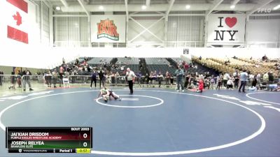 59 lbs 5th Place Match - Jai`kiah Drisdom, Purple Eagles Wrestling Academy vs Joseph Relyea, Brawlers Elite