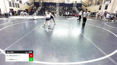 189 lbs Consi Of 4 - Caleb Marzolino, Abington Heights vs Jakob Gilfoil, Bishop McDevitt-Harrisburg