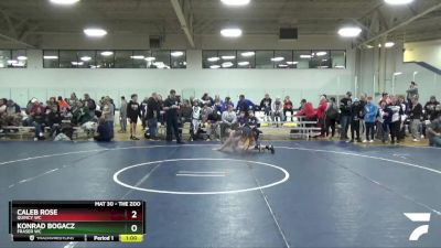 123 lbs Cons. Round 2 - Konrad Bogacz, Fraser WC vs Caleb Rose, Quincy WC