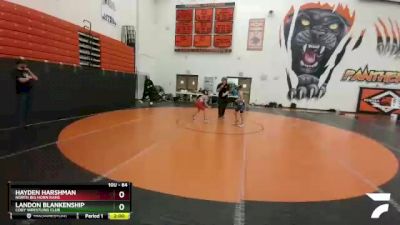 84 lbs Round 3 - Hayden Harshman, North Big Horn Rams vs Landon Blankenship, Cody Wrestling Club