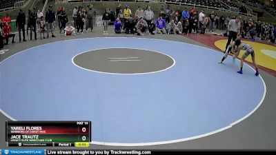 70 lbs Semifinal - Jace Trautz, Legacy Elite Wrestling Club vs Yareli Flores, Warriors Of Christ WOC