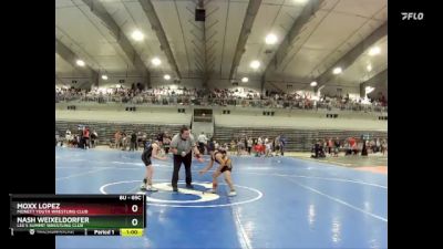 65C Cons. Round 2 - Moxx Lopez, Monett Youth Wrestling Club vs Nash Weixeldorfer, Lee`s Summit Wrestling Club