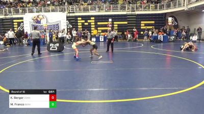 68 lbs Round Of 16 - Kellin Berger, Connellsville vs Marco Franco, Berks Catholic