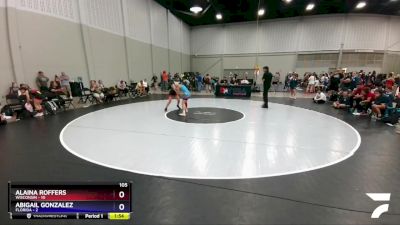 105 lbs Round 2 (6 Team) - Alaina Roffers, Wisconsin vs Abigail Gonzalez, Florida