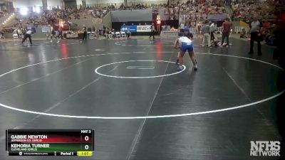 Girls 132 lbs Champ. Round 1 - Kemoria Turner, Cleveland (Girls) vs Gabbie Newton, Jefferson Co. (Girls)
