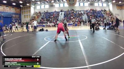 157 lbs Cons. Round 3 - Sheldon Fouché, Clearwater Central Catholic vs Owen Nappi, North Port High School