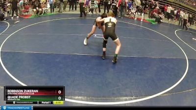 92 lbs Cons. Semi - Robinson Zukeran, Stallions Wrestling Club vs Quade Probst, Wasatch WC