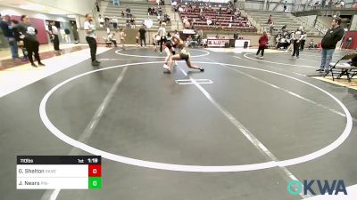 110 lbs Rr Rnd 2 - Gentry Shelton, Skiatook Youth Wrestling 2022-23 vs Jamyka Nears, Pin-King All Stars