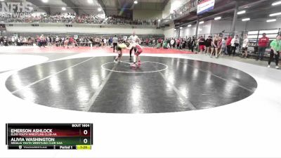 140 lbs Champ. Round 1 - Emerson Ashlock, Eldo Youth Wrestling Club-AA&nbsp; vs Alivia Washington, Sedalia Youth Wrestling Club-AAA