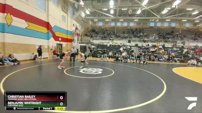 126 lbs 3rd Place Match - Benjamin Whitright, Cheyenne East vs Christian Bailey, Thunder Basin High School