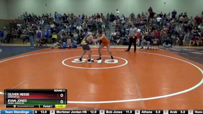 147 lbs Round 2 - Evan Jones, Hazel Green HS vs Oliver Hesse, Grissom Hs