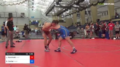 92 kg Semifinal - Jacob Kaminski, Unattached vs Gavin Carter, Team Kansas