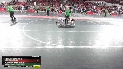 77 lbs Semifinal - Kenley Berglund, Whitelaw Warriors vs Audrina Kammerud, Sarbacker Wrestling Academy