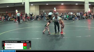 38 lbs Semis & 1st Wrestleback (8 Team) - Nicholas Steiner, Panhandle All-Stars vs Hayden Zemba, Steel Valley Renegades