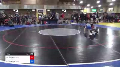 31 kg Quarters - Josh Schaub, Warhawk Wrestling Academy vs Colton Strange, Nebraska