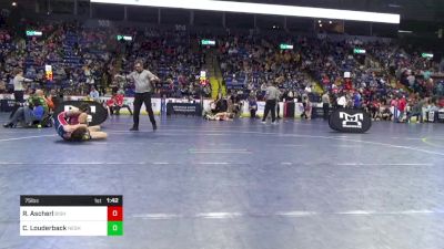 75 lbs Quarterfinal - Ryder Ascherl, Bishop McCort vs Colton Louderback, Neshaminy