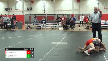 56 lbs Round 3 (4 Team) - Luke Taussig, East Kansas Eagles vs Haze Dunkin, Nebraska Boyz