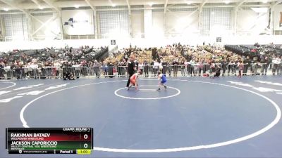 50 lbs Champ. Round 1 - Rakhman Bataev, Willpower Wrestling vs Jackson Caporiccio, Valley Central You Wrestling Program