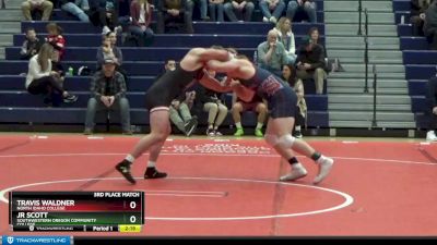 184 lbs 3rd Place Match - Travis Waldner, North Idaho College vs Jr Scott, Southwestern Oregon Community College