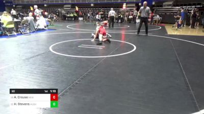 90 lbs Round Of 64 - Aiden Crouse, New Oxford vs Hunter Stevens, Hughesville