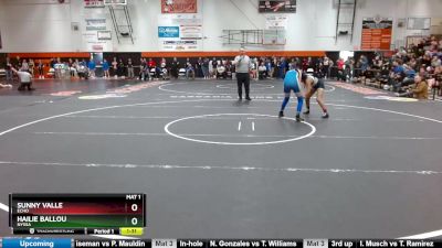 130 lbs Cons. Round 3 - Hailie Ballou, Nyssa vs Sunny Valle, Echo