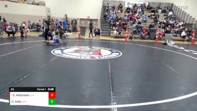 55 lbs Quarterfinal - Chev Addyman, Summit vs Cruz Kelly, Bison Wrestling Club