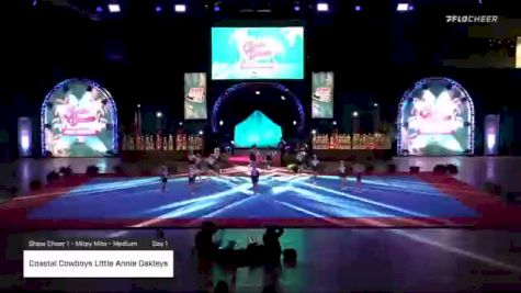 Coastal Cowboys Little Annie Oakleys [2020 Show Cheer 1 - Mitey Mite - Medium Day 1] 2020 Pop Warner National Cheer & Dance Championship