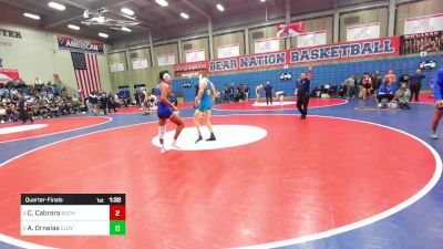 134 lbs Quarterfinal - Cisco Cabrera, Buchanan vs Anthony Ornelas, Clovis