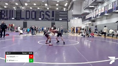 69-77 lbs Semifinal - Grayson Babjak, Bulldog Premier Wrestling vs Zach Wilson, Mt Vernon Marauders