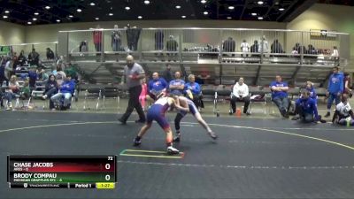 72 lbs Round 1 (6 Team) - Brody Compau, Michigan Grappler RTC vs Chase Jacobs, Ares