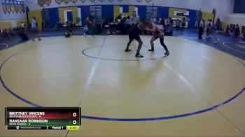 106 lbs Placement (16 Team) - Brittney Vincens, Backyard Boyz Black vs Rahsaan Robinson, Miami Vikings