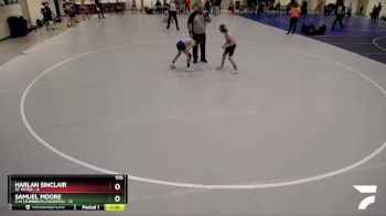 105 lbs Finals (8 Team) - Samuel Moore, Z-M (Zumbrota/Mazeppa) vs Harlan Sinclair, St. Peter