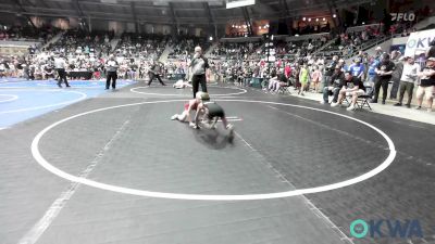 55 lbs Consi Of 4 - Ike Payne, Hilldale Youth Wrestling Club vs Kross Greer, Salina Wrestling Club