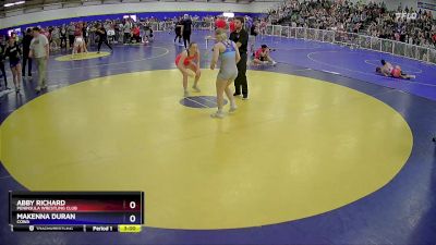 130 lbs Quarterfinal - Abby Richard, Peninsula Wrestling Club vs Makenna Duran, COWA