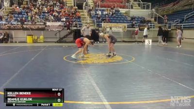 113 lbs Champ. Round 1 - Seamus Kuklok, Bismarck Century vs Kellen Beneke, Mandan