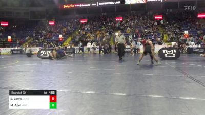 90 lbs Round Of 32 - Brock Lewis, Cambria Heights vs Mack Apel, North Allegheny